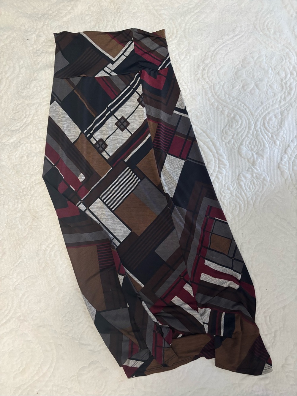 Geometric Print long skirt
